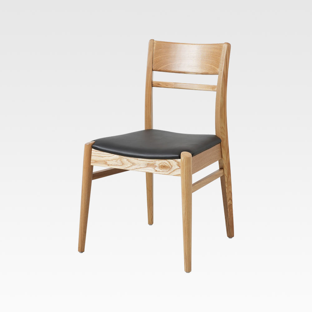 LSC-127 원목 PU 카페 의자 - 편안한 인조가죽 방석을 갖춘 카페 의자 이미지