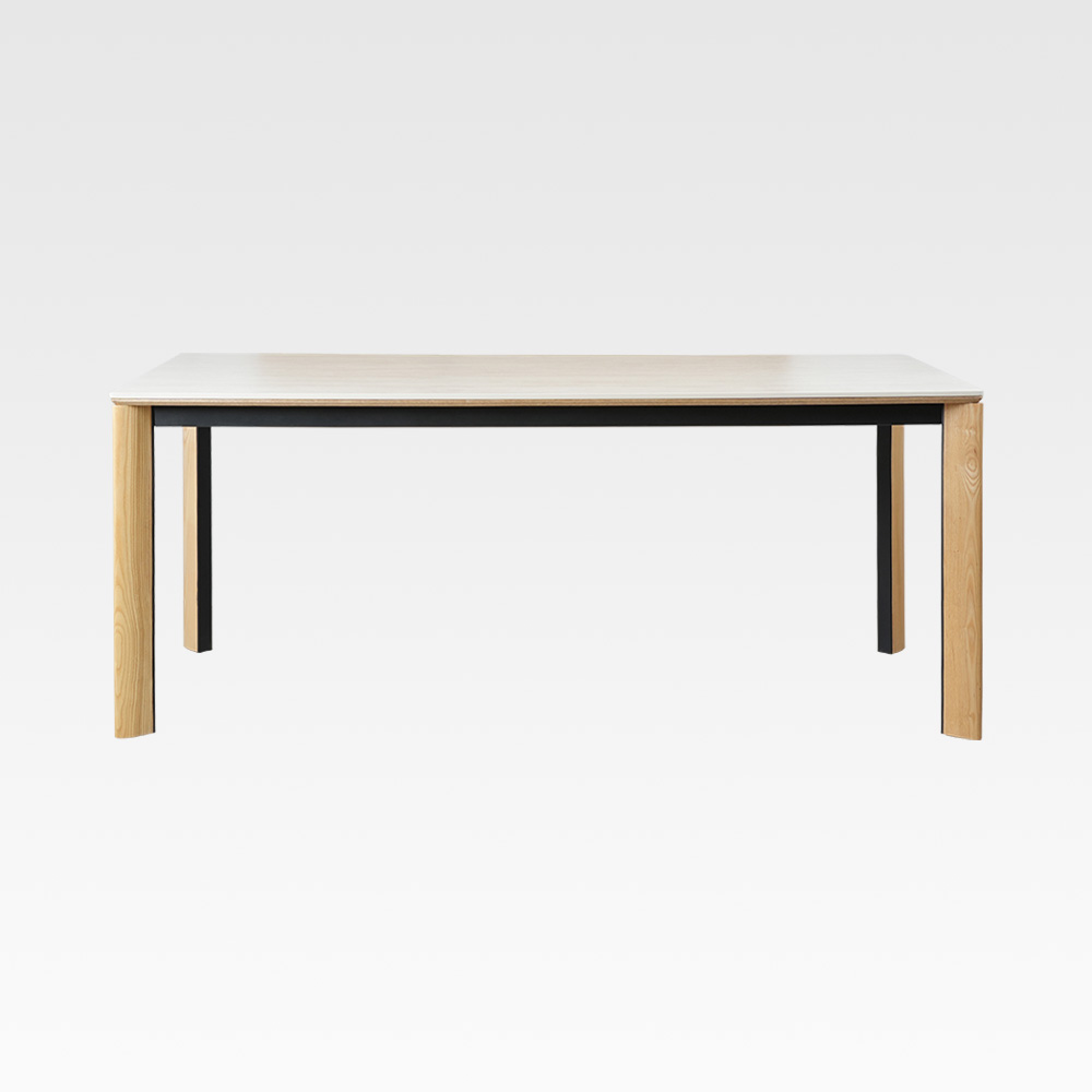 LSC-128 원목 철제 세라믹 테이블